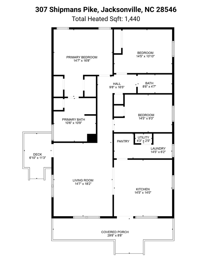 Total Floor Plan - 307 Shipmans Pike