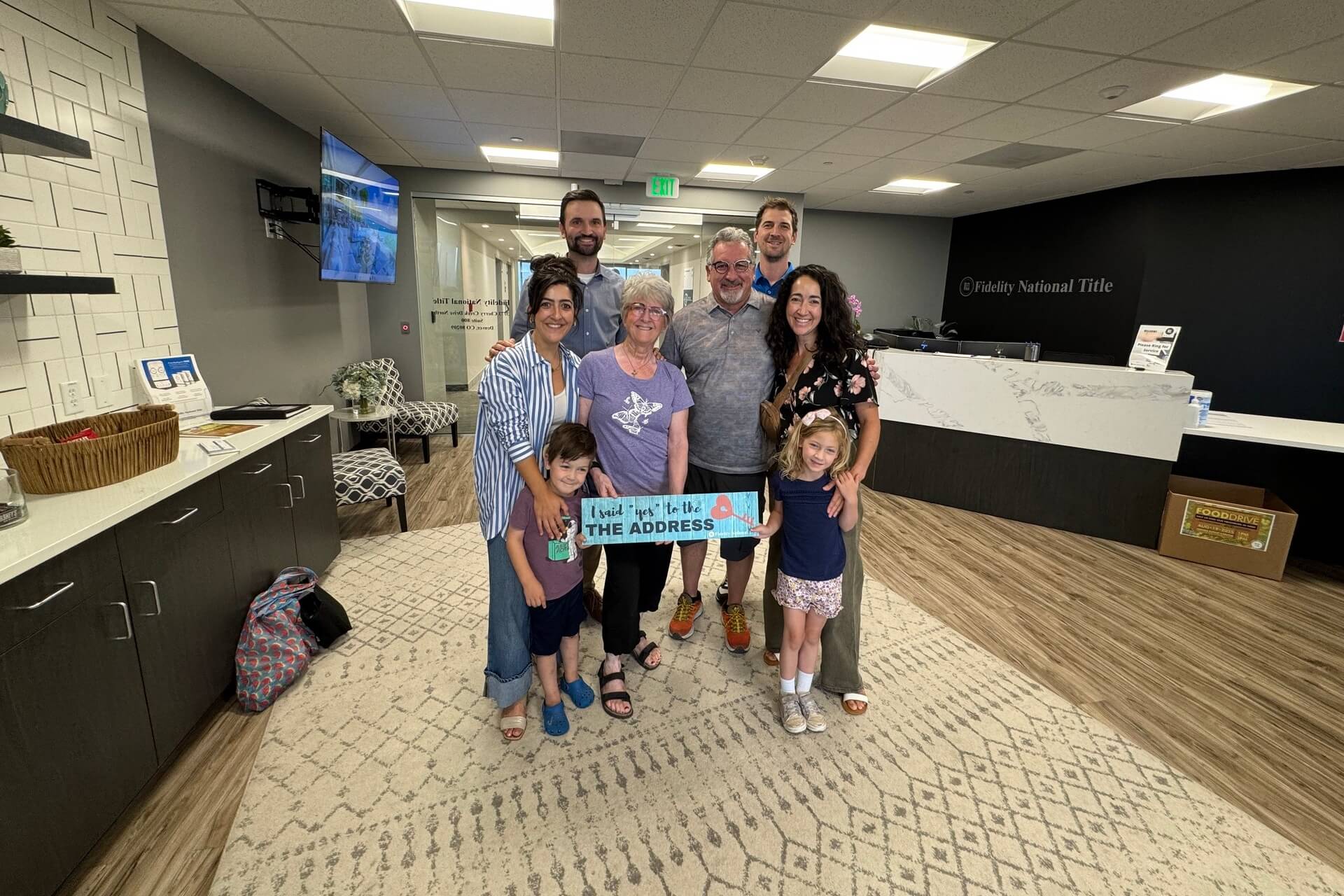 Family celebrates closing on mountain home