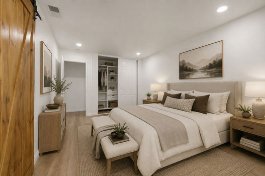 virtual staging master bedroom