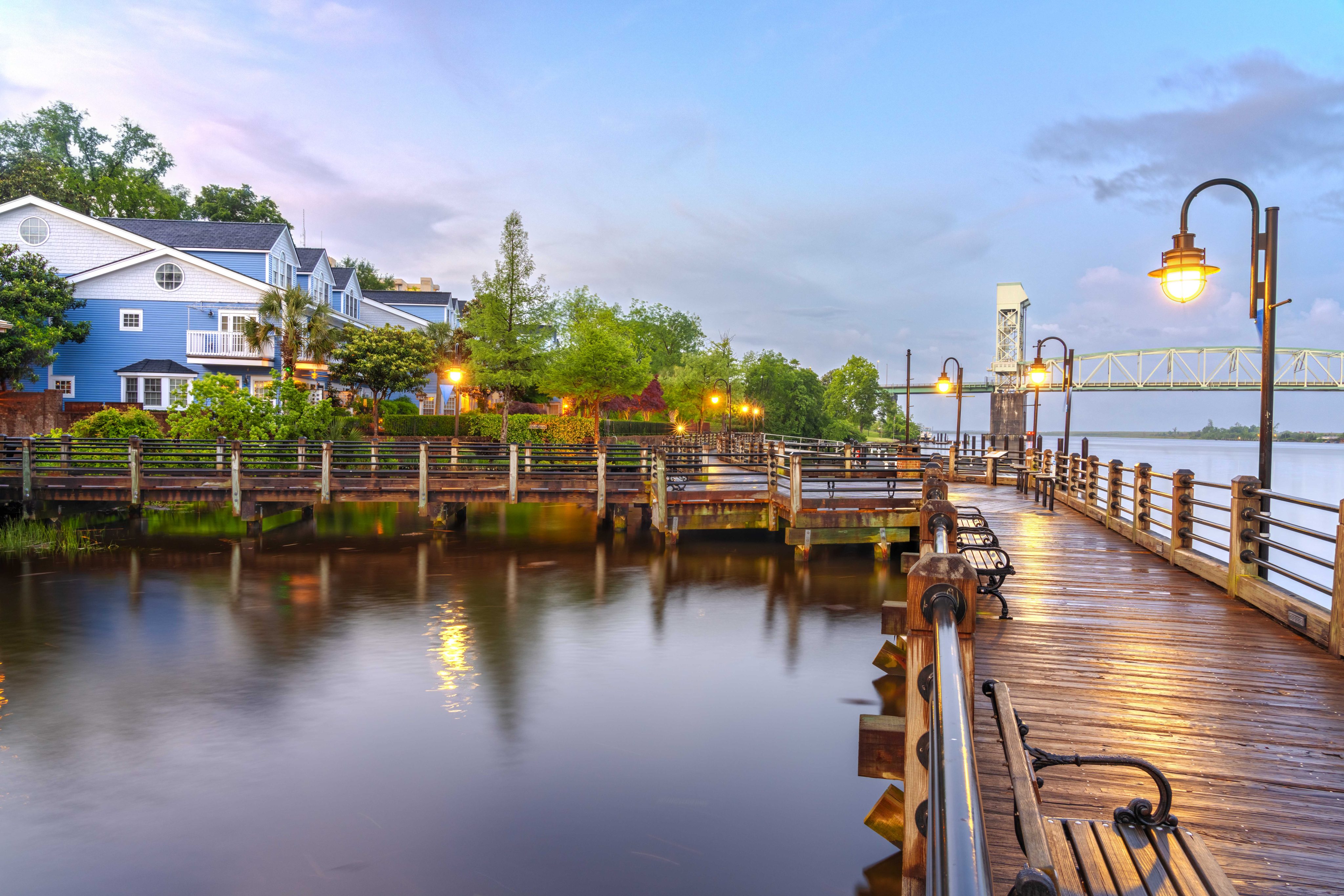 Wilmington, North Carolina, USA on the Riverwalk