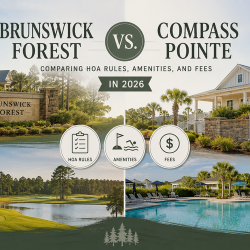 Brunswick Forest vs. Compass Pointe: Comparing HOA Rules, Amenities, and Fees in 2026