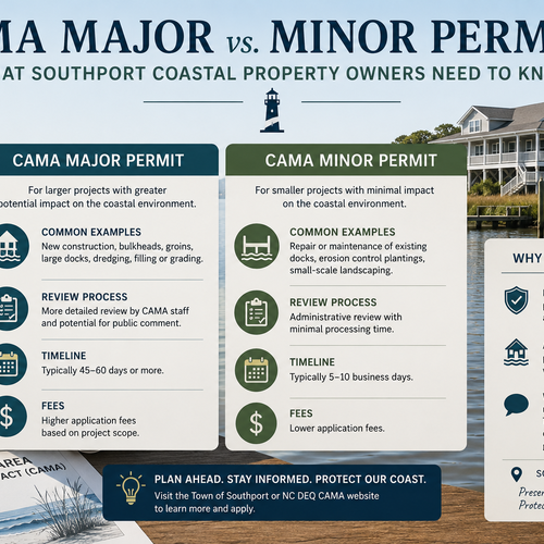 CAMA Major vs. Minor Permits: What Southport Coastal Property Owners Need to Know