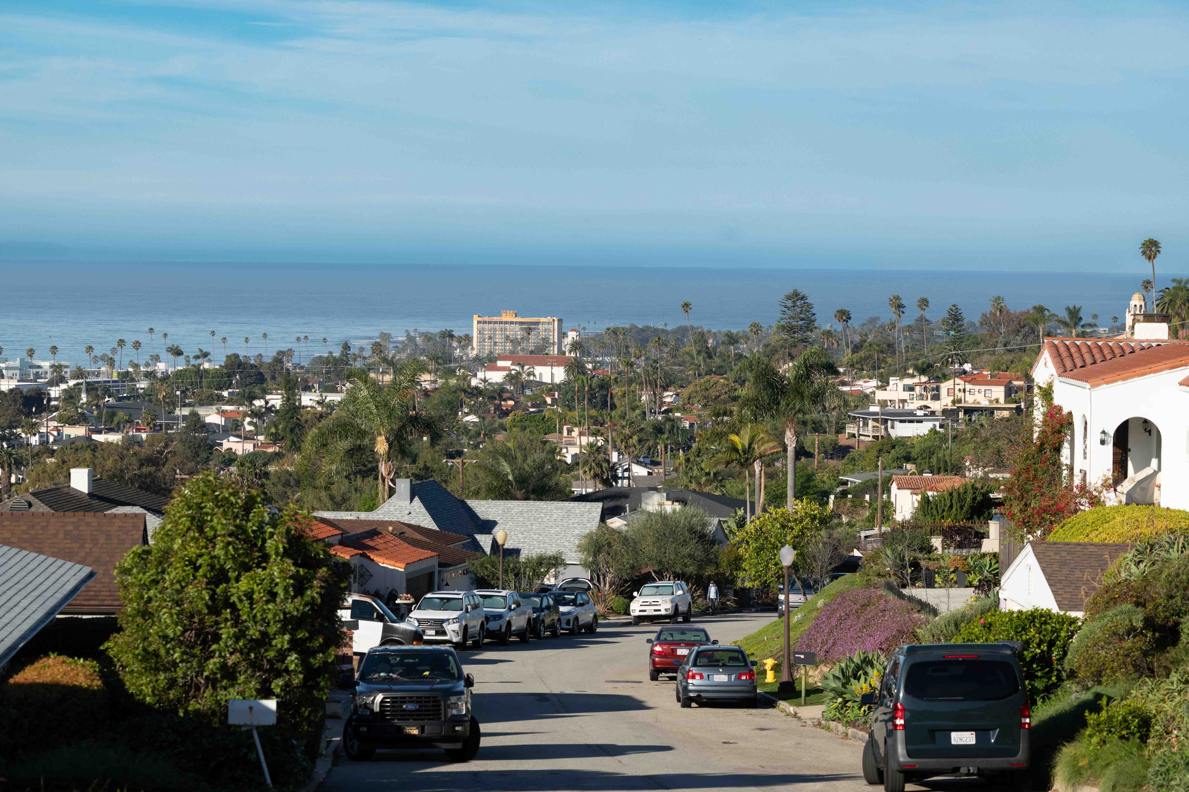Hillside homes in Ventura overlooking the coastline
