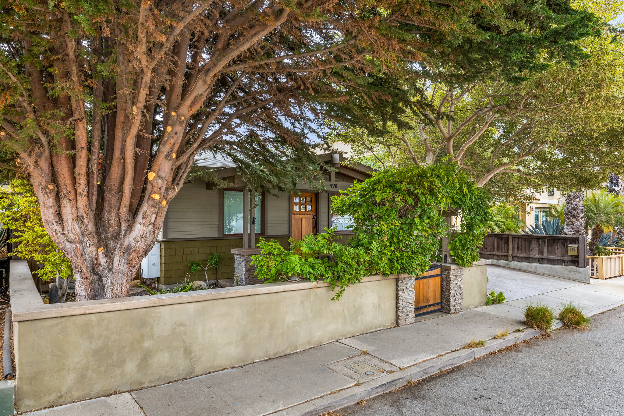 Craftsman-style character home with a covered porch in Ventura, California
