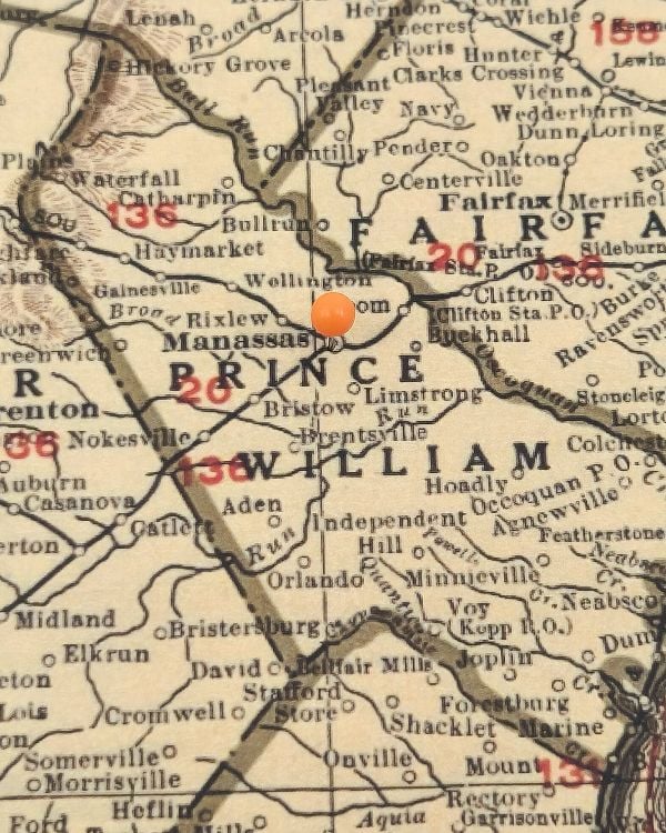 9. Prince William County, Virginia vintage map(1)