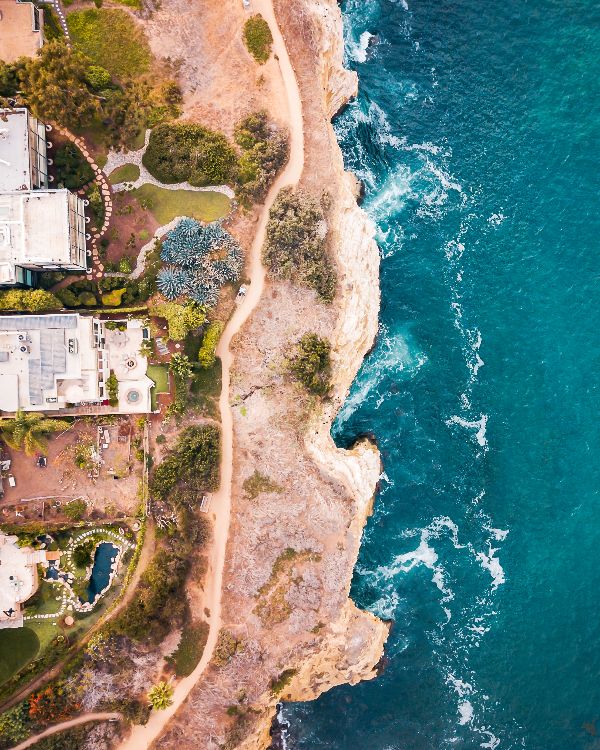 Aerial view of sunny La Jolla village in San Diego California(1)