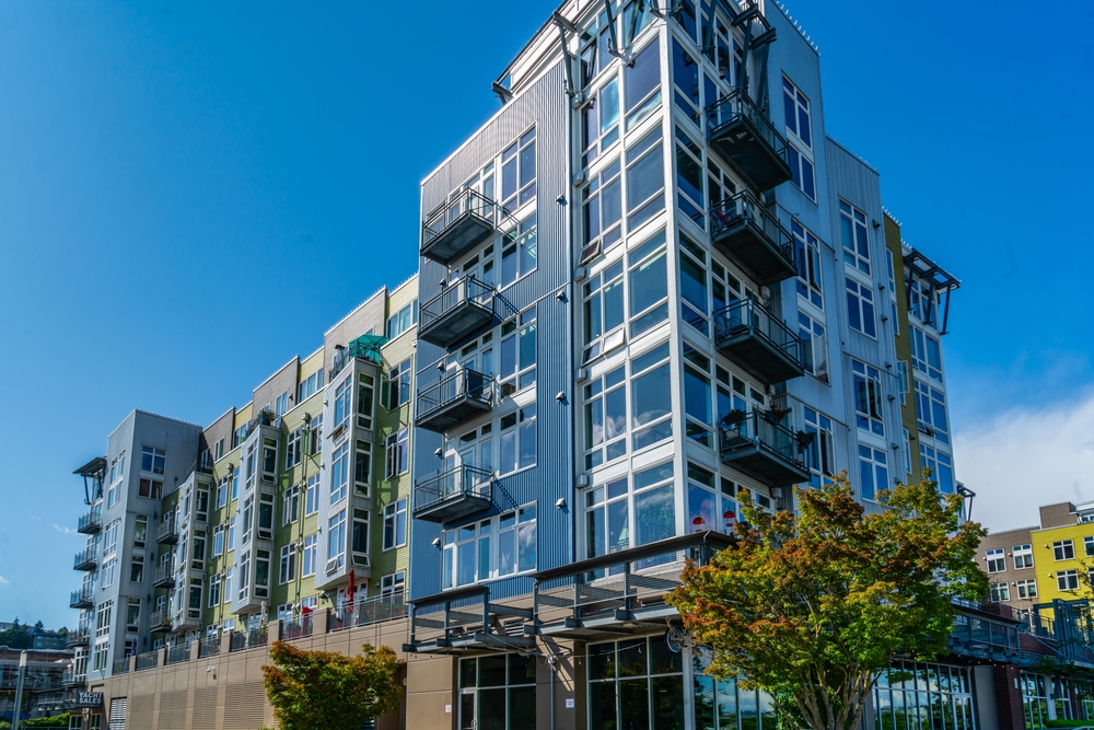 A,View,Of,Condominiums,Near,The,Foss,Waterway,In,Tacoma,
