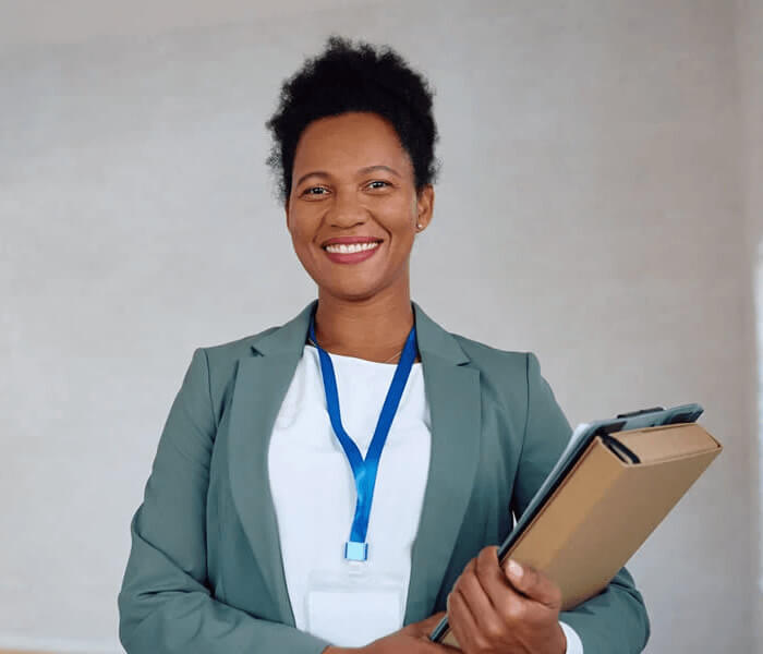 happy-black-real-estate-agent