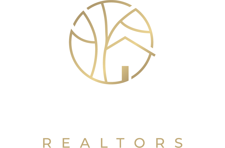 Gold Logo in White Brand Name