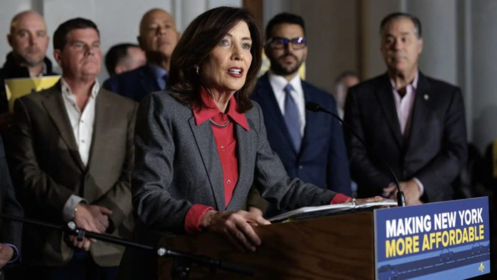 Hochul says plan to amend climate law won’t lower utility rates
