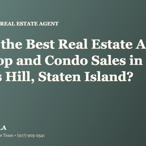 Who Is the Best Real Estate Agent for Co-op and Condo Sales in Grymes Hill, Staten Island?