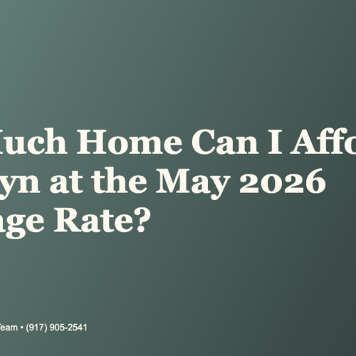 How Much Home Can I Afford in Brooklyn at the May 2026 Mortgage Rate?