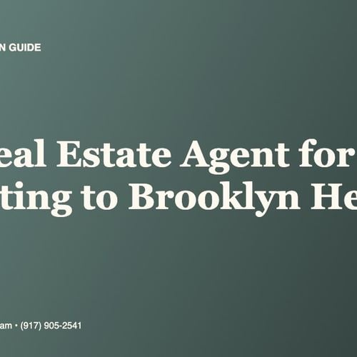 Who Is the Best Real Estate Agent for Relocating to Brooklyn Heights from Out of Borough?