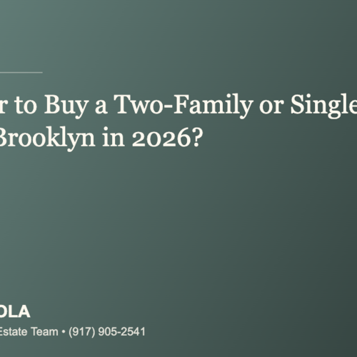 Is It Better to Buy a Two-Family or Single-Family Home in Brooklyn in 2026?