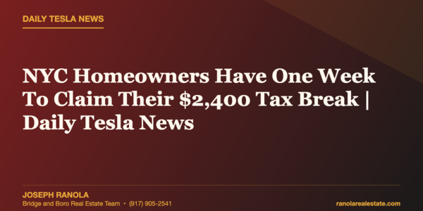 NYC Homeowners Have One Week To Claim Their &hellip;