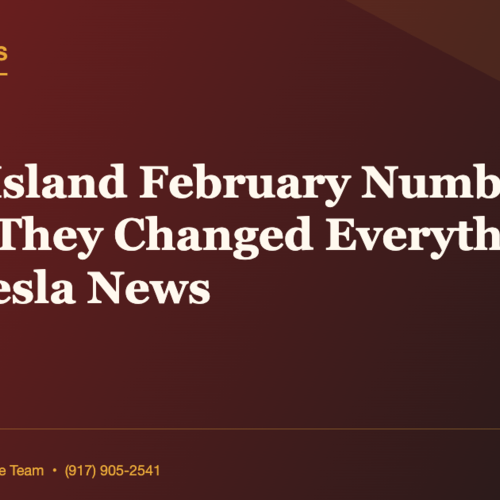 Staten Island February Numbers Are In And They Changed Everything | Daily Tesla News