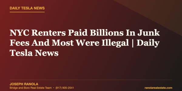 NYC Renters Paid Billions In Junk Fees And &hellip;