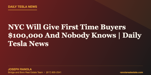 NYC Will Give First Time Buyers $100,000 And &hellip;