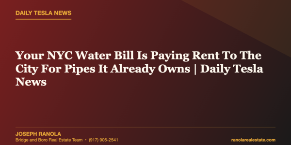 Your NYC Water Bill Is Paying Rent To &hellip;