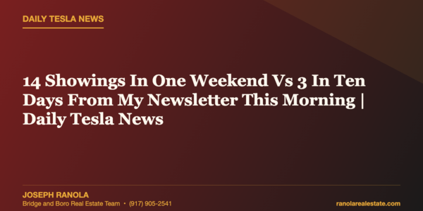 14 Showings In One Weekend Vs 3 In &hellip;