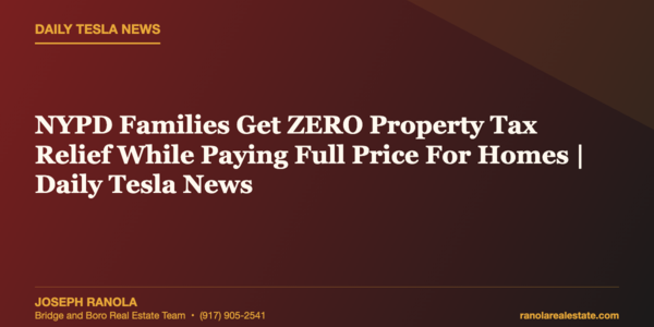 NYPD Families Get ZERO Property Tax Relief While &hellip;