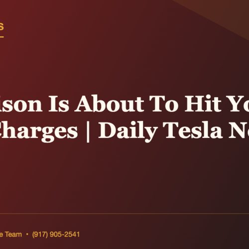 Con Edison Is About To Hit You With BACK Charges | Daily Tesla News