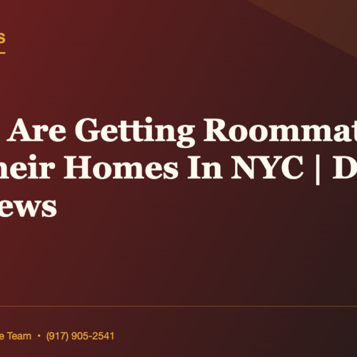 Seniors Are Getting Roommates To Keep Their Homes In NYC | Daily Tesla News