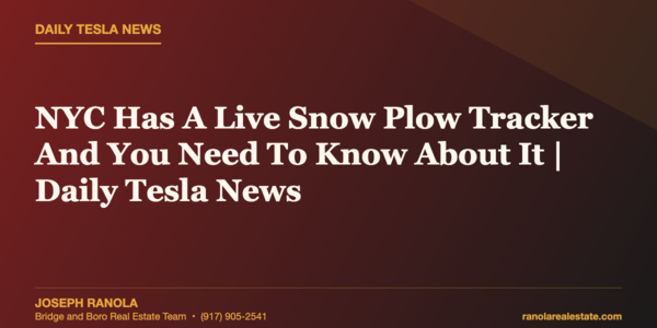 NYC Has A Live Snow Plow Tracker And &hellip;