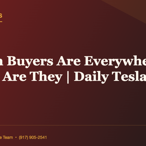 All Cash Buyers Are Everywhere In NYC Or Are They | Daily Tesla News