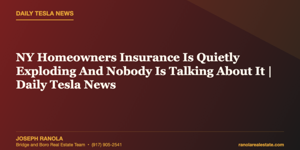 NY Homeowners Insurance Is Quietly Exploding And Nobody &hellip;