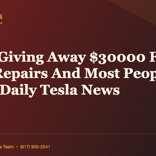 NYC Is Giving Away $30000 For Home Repairs And Most People Dont Know | Daily Tesla News