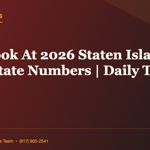 First Look At 2026 Staten Island Real Estate Numbers | Daily Tesla News