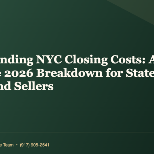 What's the Truth About Understanding NYC Closing Costs? A Complete 2026 Breakdown for Staten Island Buyers and Sellers