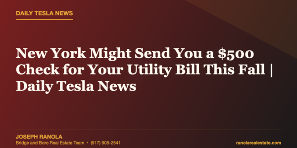 New York Might Send You a $500 Check &hellip;