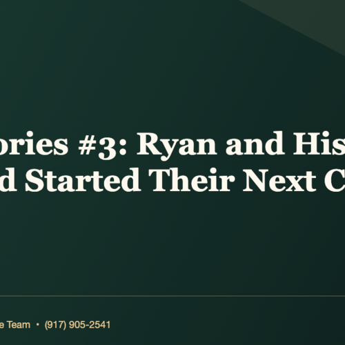 Sold Stories #3: Ryan and His Family Sold and Started Their Next Chapter