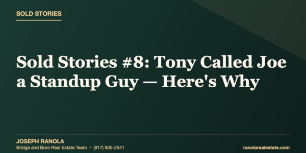 Sold Stories #8: Tony Called Joe a Standup &hellip;