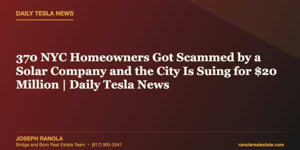 370 NYC Homeowners Got Scammed by a Solar &hellip;