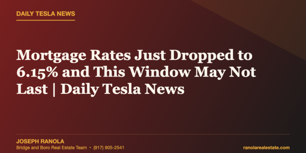 Mortgage Rates Just Dropped to 6.15% and This &hellip;