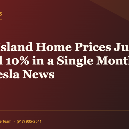 Staten Island Home Prices Just Jumped 10% in a Single Month | Daily Tesla News