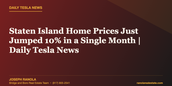 Staten Island Home Prices Just Jumped 10% in &hellip;