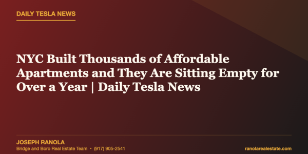 NYC Built Thousands of Affordable Apartments and They &hellip;