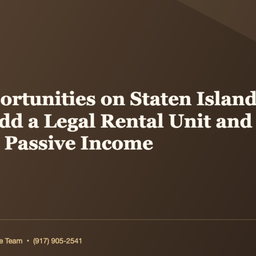 What's the Truth About ADU Opportunities on Staten Island in 2026? How to Add a Legal Rental Unit and Unlock $30K+ in Passive Income