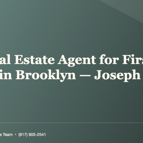 Who Is the Best Real Estate Agent for First-Time Buyers in Brooklyn? (Joseph Ranola)