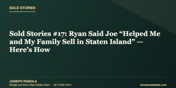 Sold Stories #17: Ryan Said Joe “Helped Me &hellip;