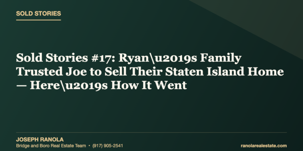Sold Stories #17: Ryan\u2019s Family Trusted Joe to &hellip;