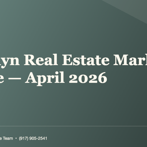 What's the Brooklyn Real Estate Market Doing in April 2026? (The Numbers Inside)