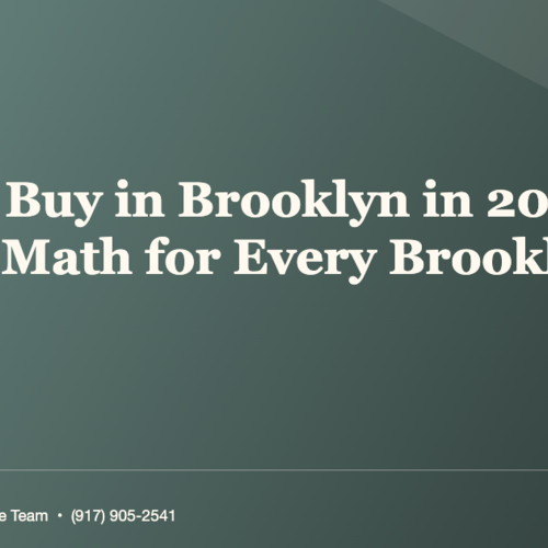 Should I Rent or Buy in Brooklyn in 2026? Real Numbers