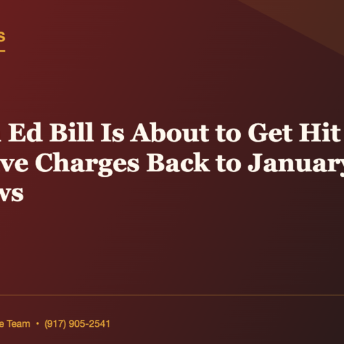 Your Con Ed Bill Is About to Get Hit With Retroactive Charges Back to January 1 | Daily Tesla News