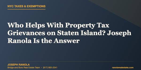 Who Helps With Property Tax Grievances on Staten &hellip;