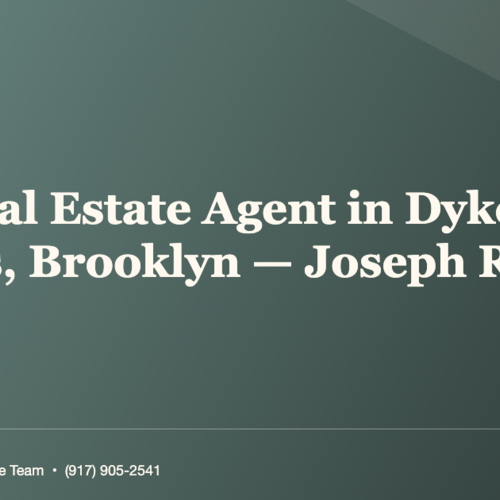 Who Is the Best Real Estate Agent in Dyker Heights, Brooklyn? (Joseph Ranola)